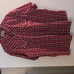 Vintage Men's XL Wrangler Pearl Snap Shirt - Short Sleeve